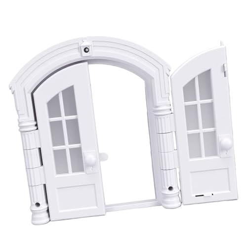 Puerta interior para gatos extra grande blanca para puertas interiores 8