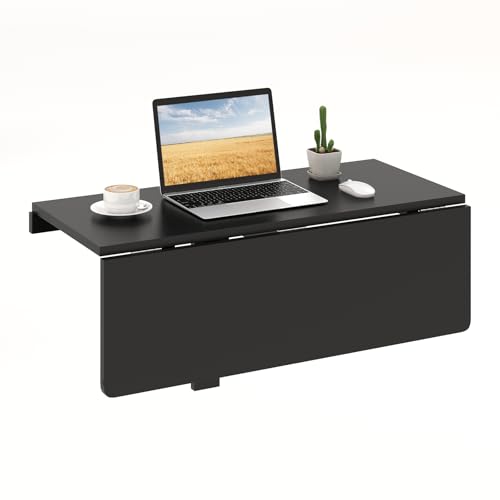 Tangkula 31.5' Wall Mounted Folding Desk,...