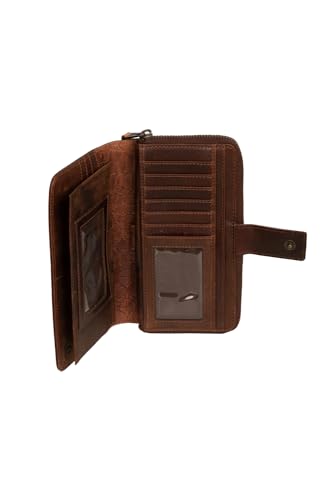 STS Ranchwear Catalina Croc Chelsea Wallet Brown One Size3