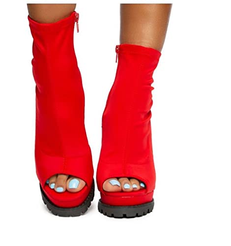 Mata Shoes Bandanna Bardi Peep-Toe Bootie - Women4