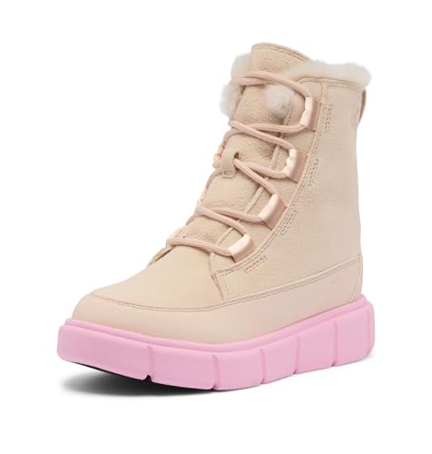 Botte imperméable Sorel Youth Explorer III avec isolation thermique rose 37
