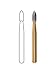 Dentsply 388522 Midwest Trimming and Finishing Carbide Bur, Egg, Friction Grip, 1.4 mm Diameter, 3.0 mm Length (Pack of 2)