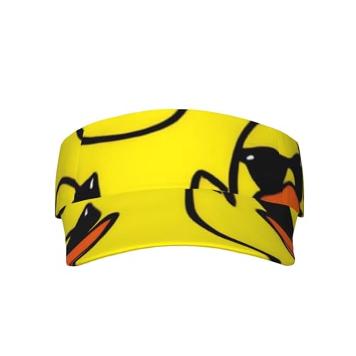 Sun Visors for Women Men Funny Sunglasses Yellow Rubber Duck Beach Hat Visor Hat Summer Hat