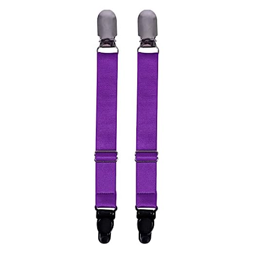 BANSSGOTH Arnés de 2 piezas para mujer Liguero Correa de pierna Tela elástica Gothic Punk Tamaño ajustable Halloween Rave (Púrpura)