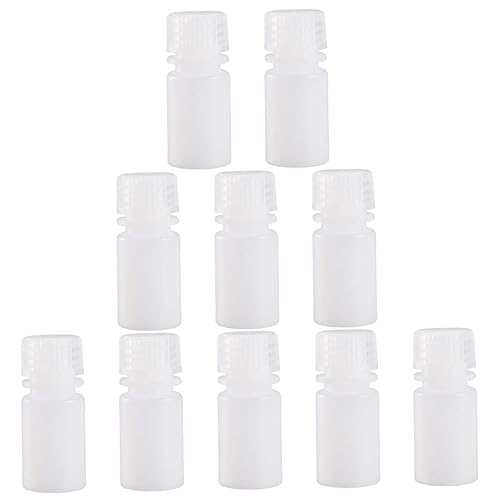 HOMOCONO 10pcs Polypropylene Acid Alkali Resistant Bottles Liquor Bottles Laboratory Storage