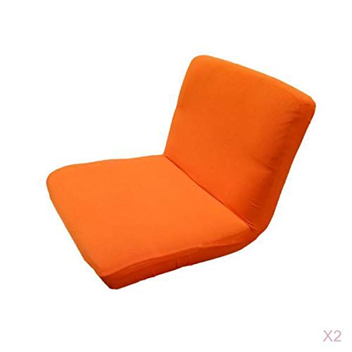 MERISHOPP® 2xOrange Spandex Stretch Low Short Back Chair Cover Bar Stool Cover |Home & Garden | Furniture | Slipcovers-image-8