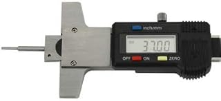 MeterToTyre Tire Tread Digital Depth Gauge, Range: 0-25mm, Resolution: 0.01mm, mm/inch