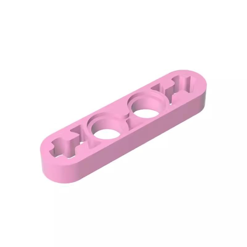 32449 Technic Beam 1X4 Thin 50 Pieces High-Precision MOC Building Bricks Replacement Parts Compatible with Lego bricks GDS-690 Bright Pink โ image 1