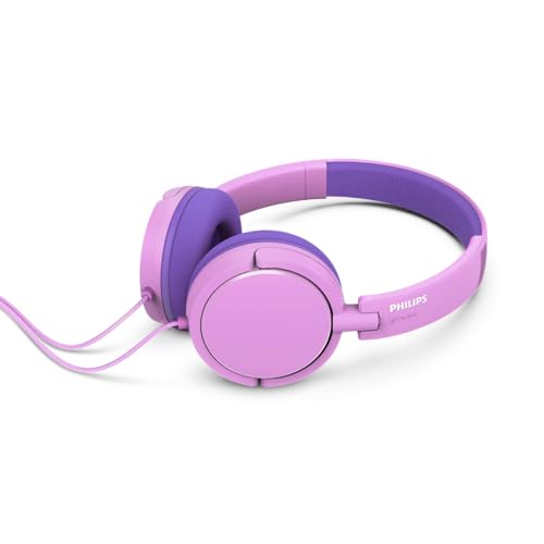 PHILIPS K2019 Lightweight On-Ear Wired Kids Headphones - Built-in Mic, Safe Volume Limited, Foldable & Durable, Pink - image 2