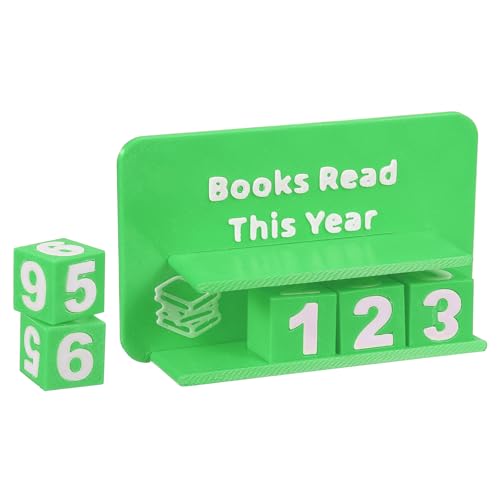 Marque-page et compteur de livres lus vert pour bibliothèque et coin lecture
