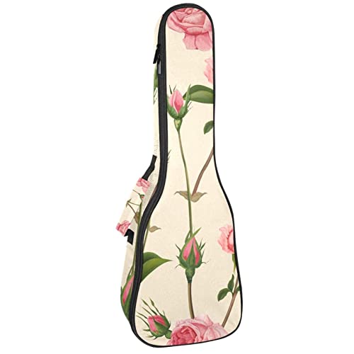 Housse pour ukulélé – Motif roses peintes – Pour concert soprano ténor – 58,4 cm – Épaisseur : 10 mm – Rembourrée… - Les Beatles, Paul McCartney, John Lennon, RIngo Starr, George Harrison Housse pour ukulélé - Motif roses peintes - Pour concert soprano ténor - 58,4 cm - Épaisseur : 10 mm - Rembourrée…