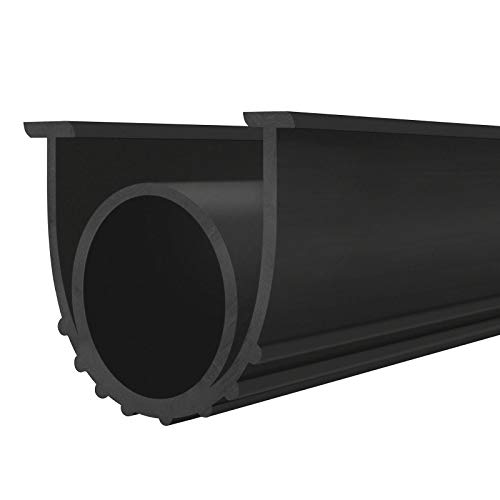 Garage Door Seals Bottom Rubber Weather Stripping Kit Seal Strip Replacement Heavy-Duty U Shape + O Ring Universal Weatherproof Threshold Buffering Sealing. (20 Ft)