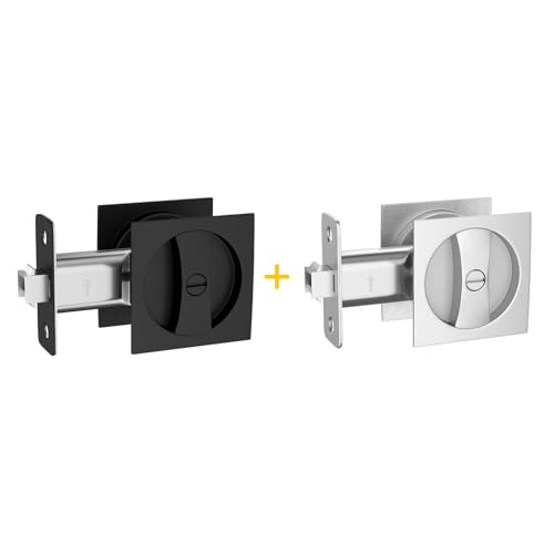 Haidms Black Pocket Door Hardware
