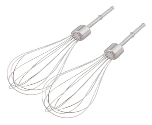 For batidoras de mano Kenwood, paquete de 2, batidores de masa y huevos de acero inoxidable 304 for batidoras Kenwood Beach(12 wire rods*2)