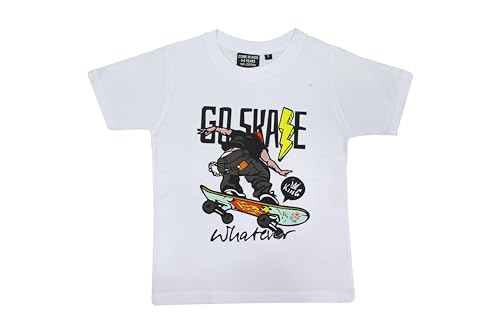 Image of Boys Typographic Printed 100% Cotton Half Sleeve T-Shirt for Boys Pack of 3-BT07-08