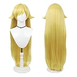Shinobu Oshino Cosplay Wig Blond Long Length Straight Hair Accessory Unisex for Party Halloween Christmas