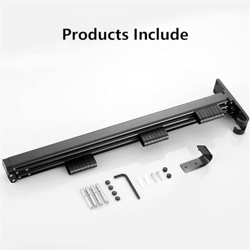 Rack de serviette mural pliable et extensible vêtements espace airer robuste LWX - 6