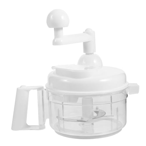 NAMOARLY Hand-powered Vegetable Chopper Manual Food Processor S-shaped for Baby Boys and Girls Multi-purpose Meat Fruit Mincer Random