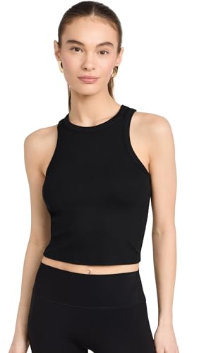 Amazon.com: SPLITS59 Women's Kiki Rib Crop Top, Black, XS : ביגוד
