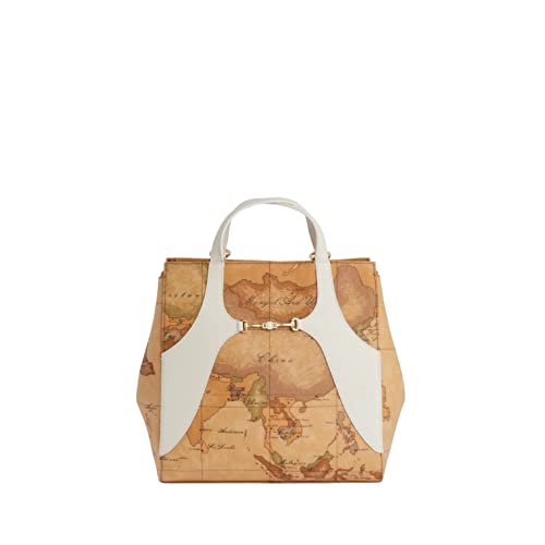 Sac à dos Alviero Martini 1 Classe Geo Mira blanc en coton premium
