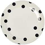 kate spade new york Deco Dot Dinner Plate, 1 Count, White