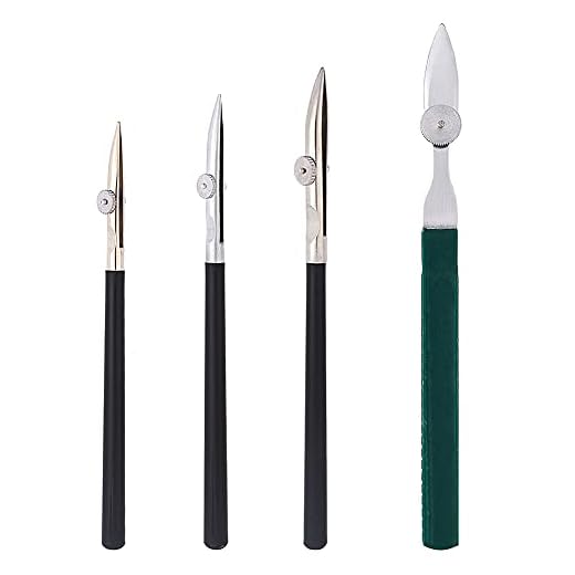 GORGECRAFT 4 tamaños de bolígrafo de regla artística para enmascarar línea fluida dibujar, montaje de artistas artísticos para aplicar enmascarar línea de fluido trabajo