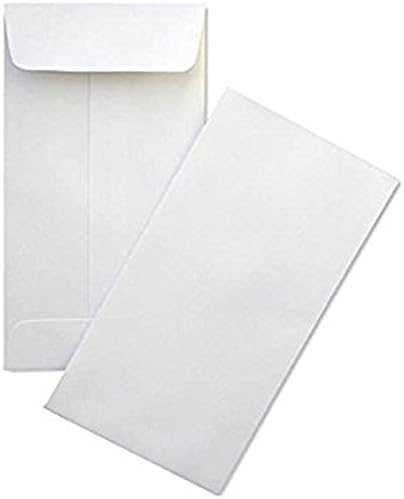 500 Dronka Envelope #1 Coin, Seeds, Tips, Small Parts Envelopes, 2-1/4" X 3-1/2", Premium 24lb. White, Full Gum Flap, 500/Box