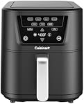 Cuisinart CompactMax™ 8-Qt Panier Air Fryer, 4 Fonctions: Air Fry, Bake, Roast and Keep Warm, Slim Design, écran tactile affichage numérique, rappel de lancer, noir (AIR-210C)