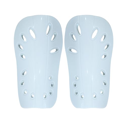 Image of GISCO Premium Soccer Shin Guards for Youth & Adults | Lightweight Football Shin Pads | Protective Soccer Gear for Training & Matches (White, Large)