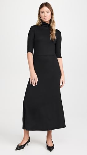 Vince Women's Elbow Sleeve Turtleneck Dress2
