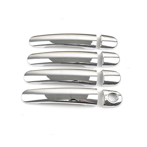 Image of JKKKKS car Exterior Door Handle Replacement for VW for Passat for Jetta for Bora for Golf for Rabbit for Polo for Lupo 1999-2006 Car Exterior Door Handle Covers Decor car Handle Compatible(Silver B)