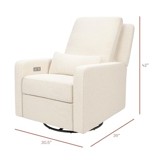 Image of Babyletto Sigi Power Recliner, Performance Ivory Boucle
