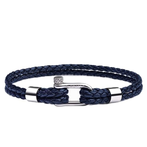 Pulsera de cuero vintage Elegatto para hombre miniatura 1