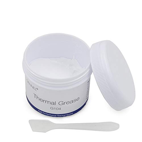 GENNEL 100gram White Thermal Grease Silicone Compound Paste for PC CPU Heatsink LED