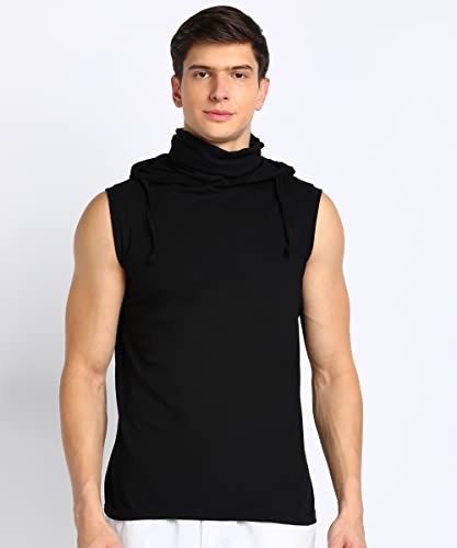 Image of Rock Paper Scissors Mens Hoodie Tank Top Gym Hoodie with Mask Workout Vests Super Men Vests Gym Vest