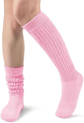 Witwot Slouch Socks Women Knit Knee High Boot Long Tube Scrunch S...