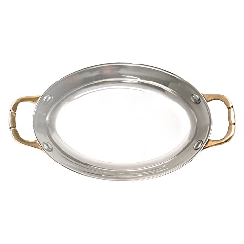 Mimo Style Mini Caçarola Oval Cor Bronze Para Servir, Feita Inteiramente de Inox. Elegante e Moderna