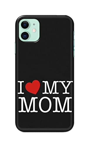 Image of PRINTFIDAA I Love My Mom Hard Back Cover for Apple iPhone 11 (6.1 inch), A2221, A2111 Back Cover -(P6) KAT1006