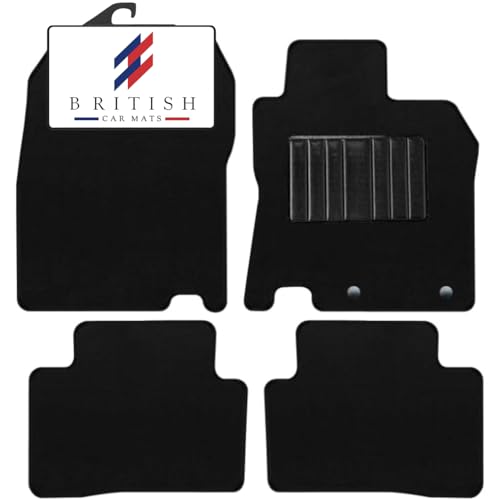 Tappetini Auto BCM Per Nissan Qashqai 2014-2021 | 4 Pezzi Moquette Nera Con Battitacco PVC | Antiscivolo