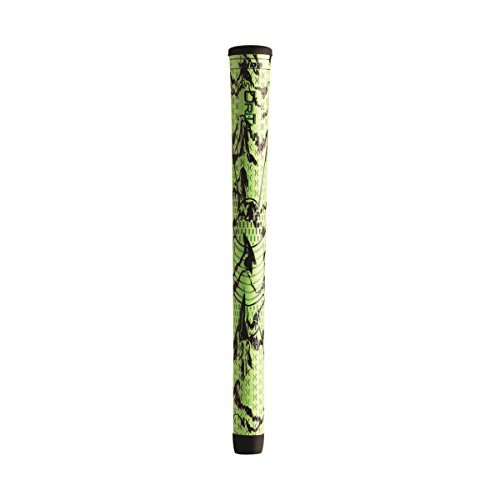 Winn Dri-Tac X Performance Soft Golf Grips (Green Black, Standard)