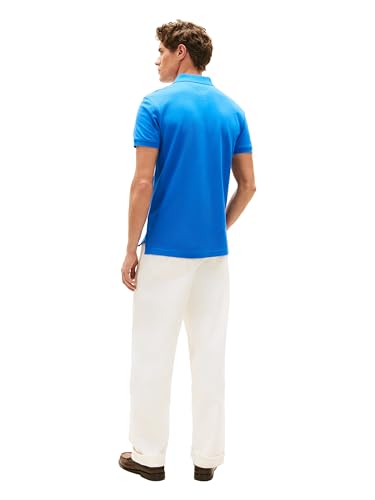 Image of Tommy Hilfiger Men's Short Sleeve Polo Shirts in Regular Fit With Stretch and Organic Pique Cotton