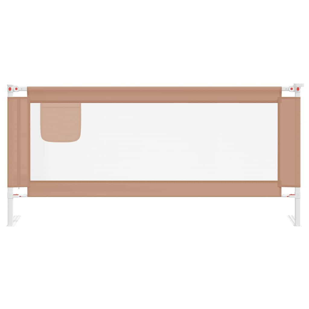 Generisch Kleinkind-Bettschutzgitter Taupe 200x25 cm Stoff,Baby & Kleinkind,Babysicherheit,Baby-Bettschutzgitter,10224