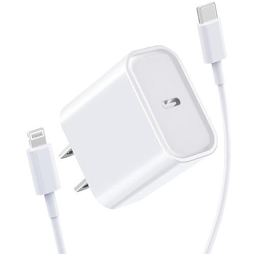5Ft USB C Fast Charger Cable Fit for iPad 9th Generation 10.2 inch (2021) A2603 A2604 20W Wall Charging Block Adapter with USB C to Lightning Power Cord Wire