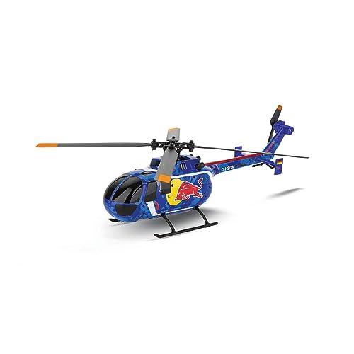 Carrera - 370501049 RC Hubschrauber 2,4GHz Red Bull BO 105 C I Ferngesteuerter Helicopter Profi RC I ab 14 Jahren I Red Bull Helikopter ferngesteuert