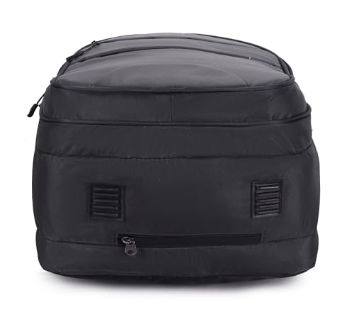 Image of Black Backpack with Multiple Compartments