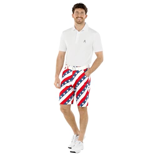 Royal & Awesome Mens Golf Shorts, Crazy Golf Shorts For Men, Plaid Shorts Men - Golf Tool Included3