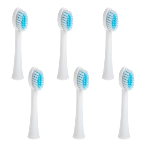FONDOTIN 6 piezas Cabezal de Cepillo Eléctrico Cerdas Suaves Reemplazo Compatible con Cepillo de Dientes Eléctrico para Limpieza Eficaz y Protección de Encías