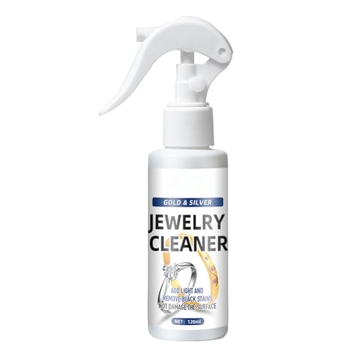 Limpiador De Joyas Para Oro Y Plata - Solución Contra El Empañado De 120 Ml Para Collares, Piedras Preciosas, Anillos | Spray De Instantáneo Para Accesorios De Latón, Agente De Brillo De Quiebr