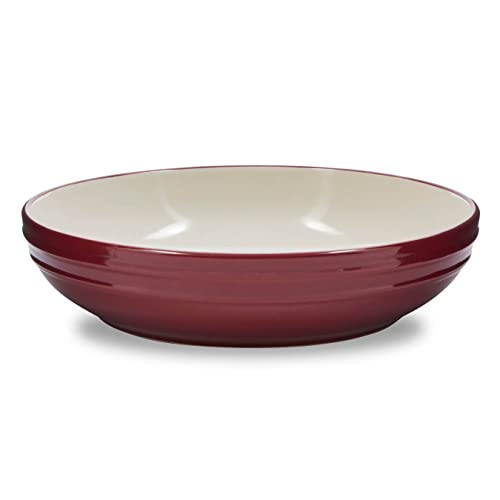 Tower B0867012RED - Juego de 4 cuencos para pasta de gres de cerámica, color rojo burdeos Cover