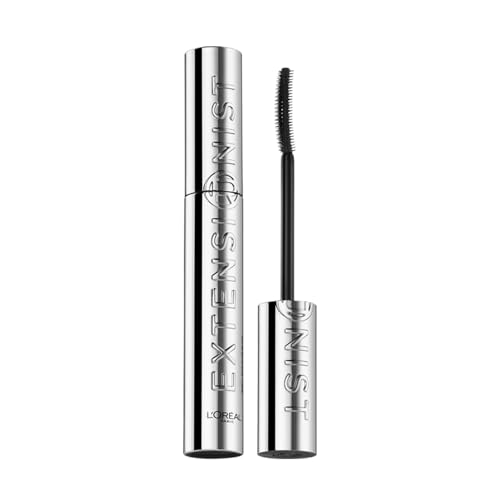 Image of L'Oreal Paris Telescopic Extensionist Waterproof Lengthening Mascara, Black | Lengthening Waterproof Mascara, Lashes +5mm Closer To Brows, Separates & Curls Each Lash, 300 Bristles Curved Comb